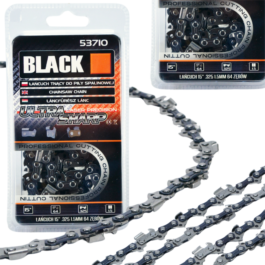 Lõikekett Husqvarna saele 325", 1.3mm, 64 lüli, 15" (38cm), Black