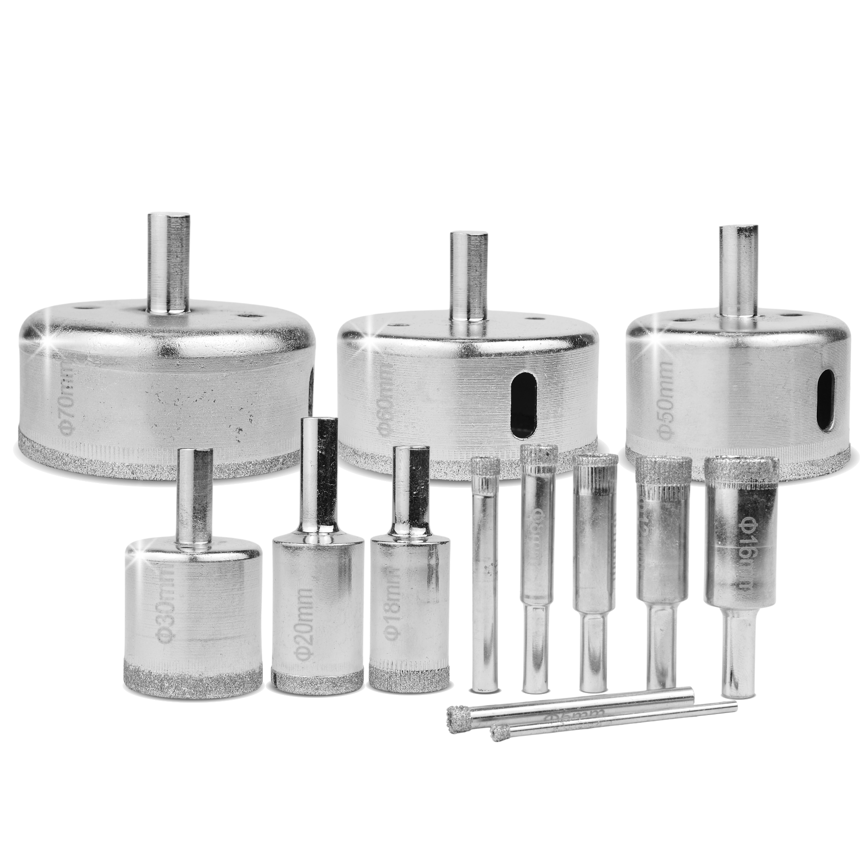 Teemantaugusaagide komplekt keraamilistele plaatidele, 14 tk