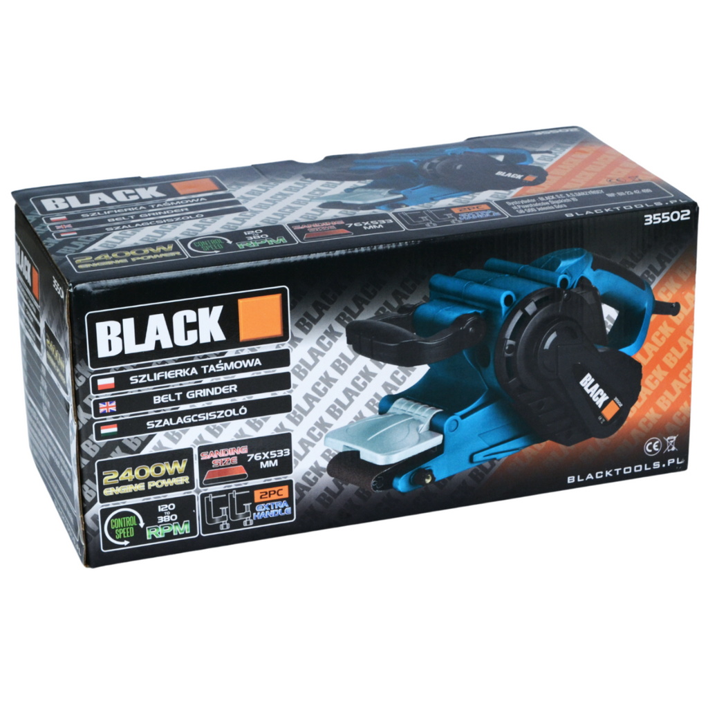 2400W Black lintlihvija 76mm x 533mm
