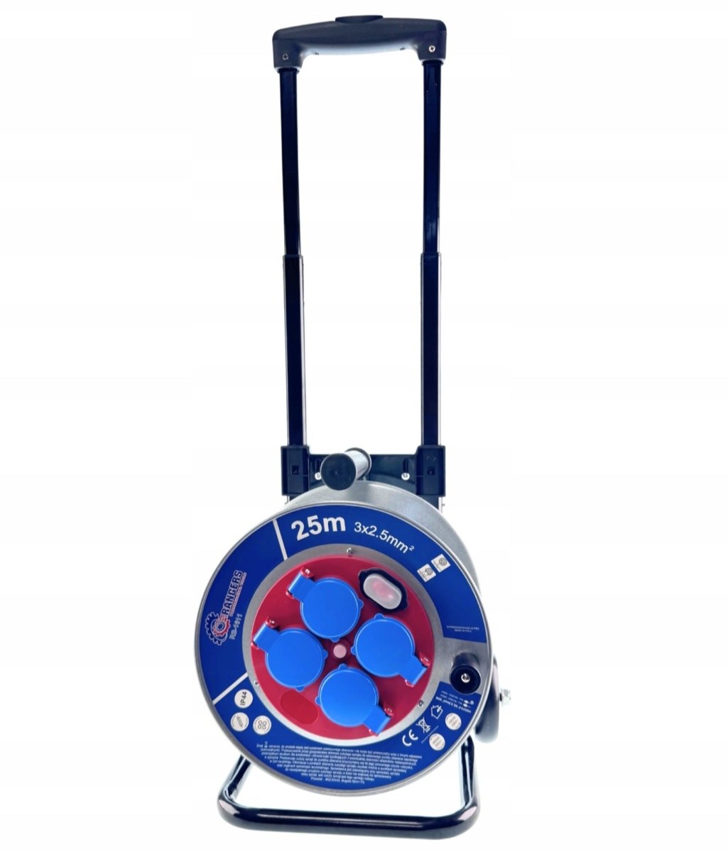 Ehitus - /aianduspikendusjuhe trumlil 25 m, 3×2,5 mm², metalltrummel (IP44) - Ostuklikk