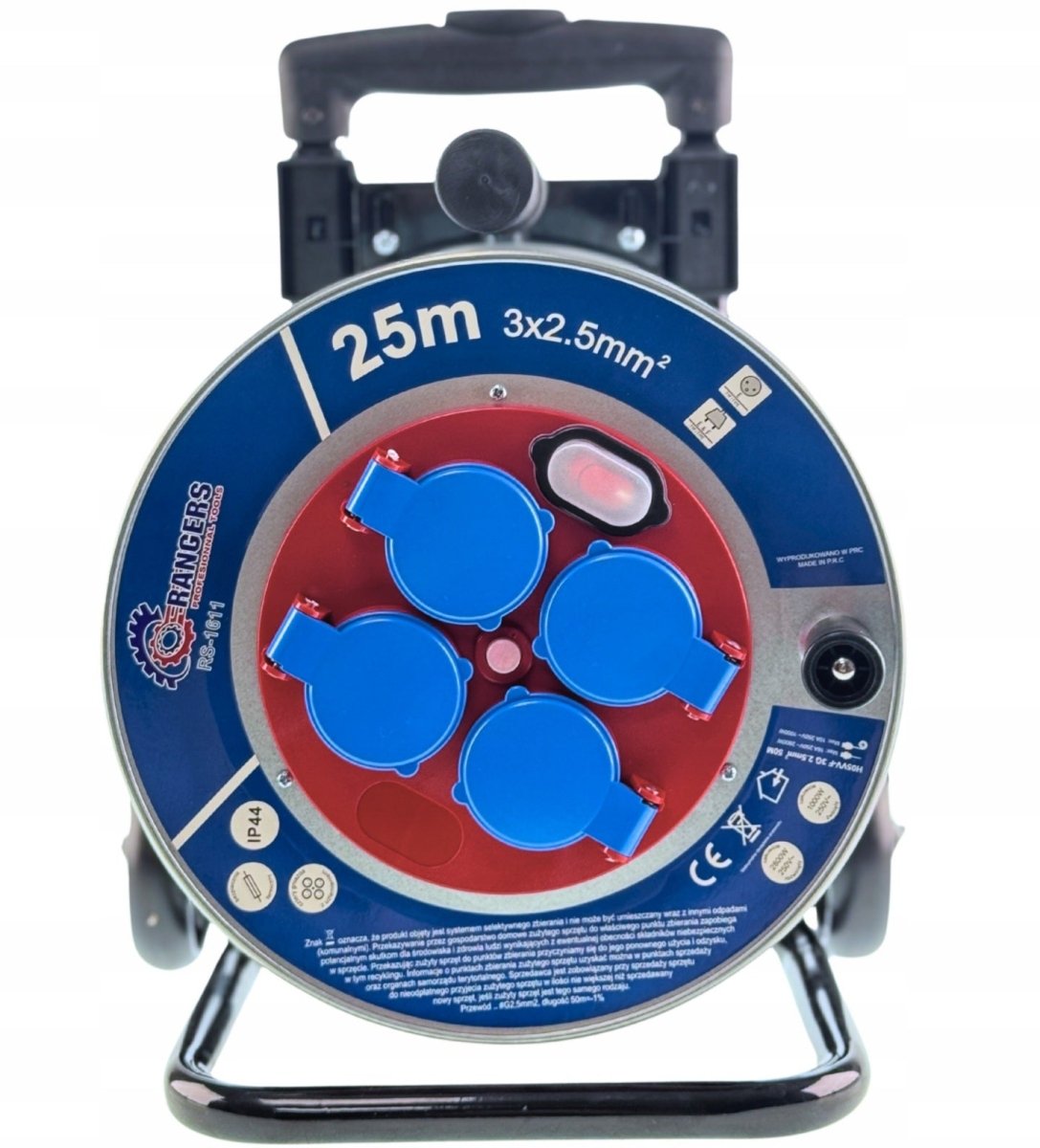 Ehitus - /aianduspikendusjuhe trumlil 25 m, 3×2,5 mm², metalltrummel (IP44) - Ostuklikk