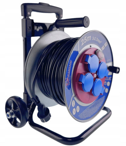 Ehitus - /aianduspikendusjuhe trumlil 25 m, 3×2,5 mm², metalltrummel (IP44) - Ostuklikk