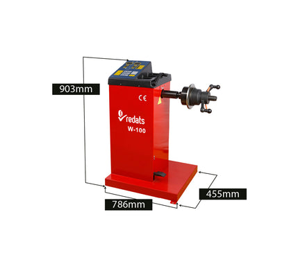 REDATS W-100 poolautomaatne rattatasakaalustaja 10–24″