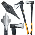 Fiberglass Splitting Axe 2500g Large Universal Strong Black (B39)
