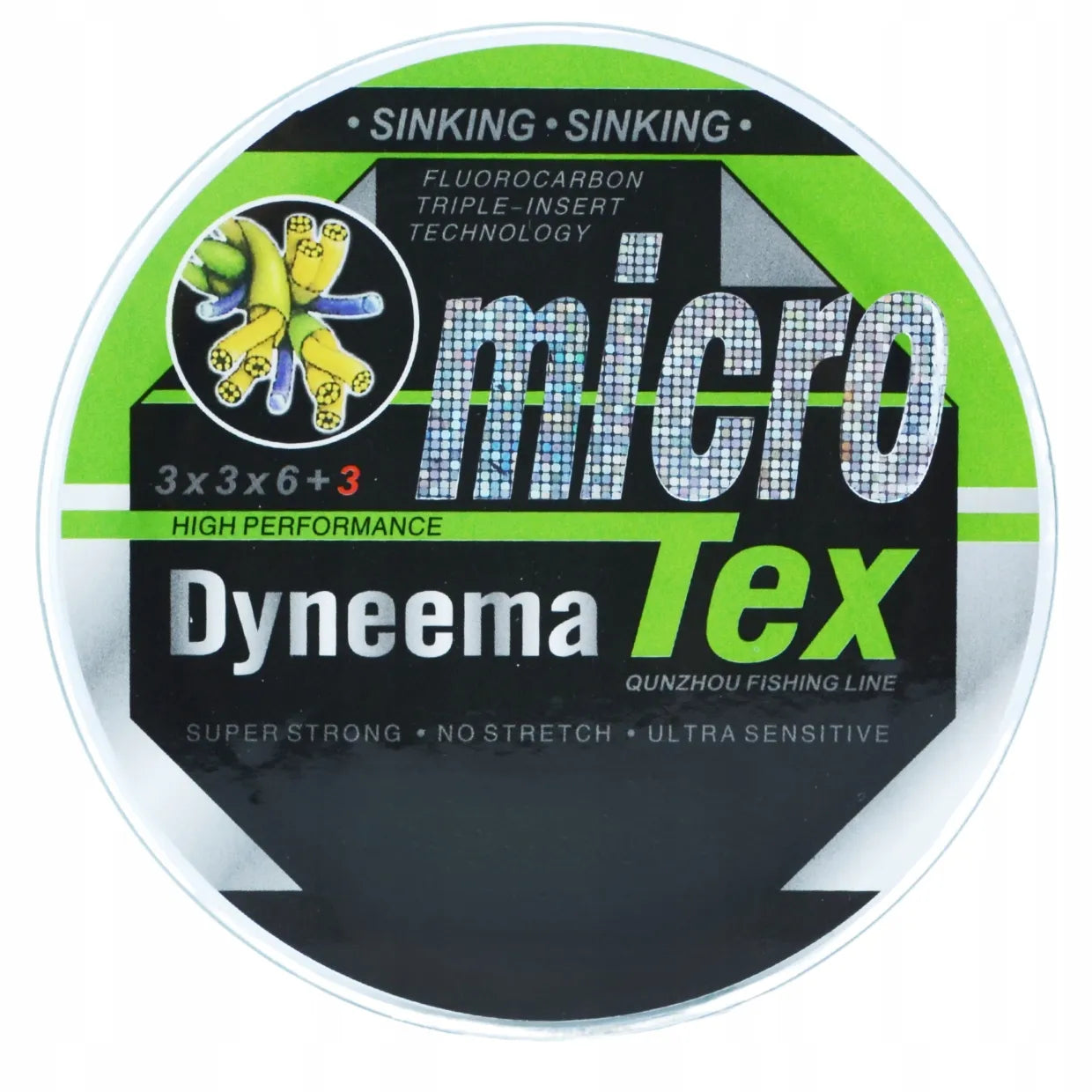 Nähtamatu punutis Dyneema 0.10mm uppuv 100m