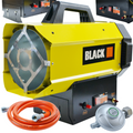 Black Gas Heater 30kW with Regulator and Hose – Efficient and Economical