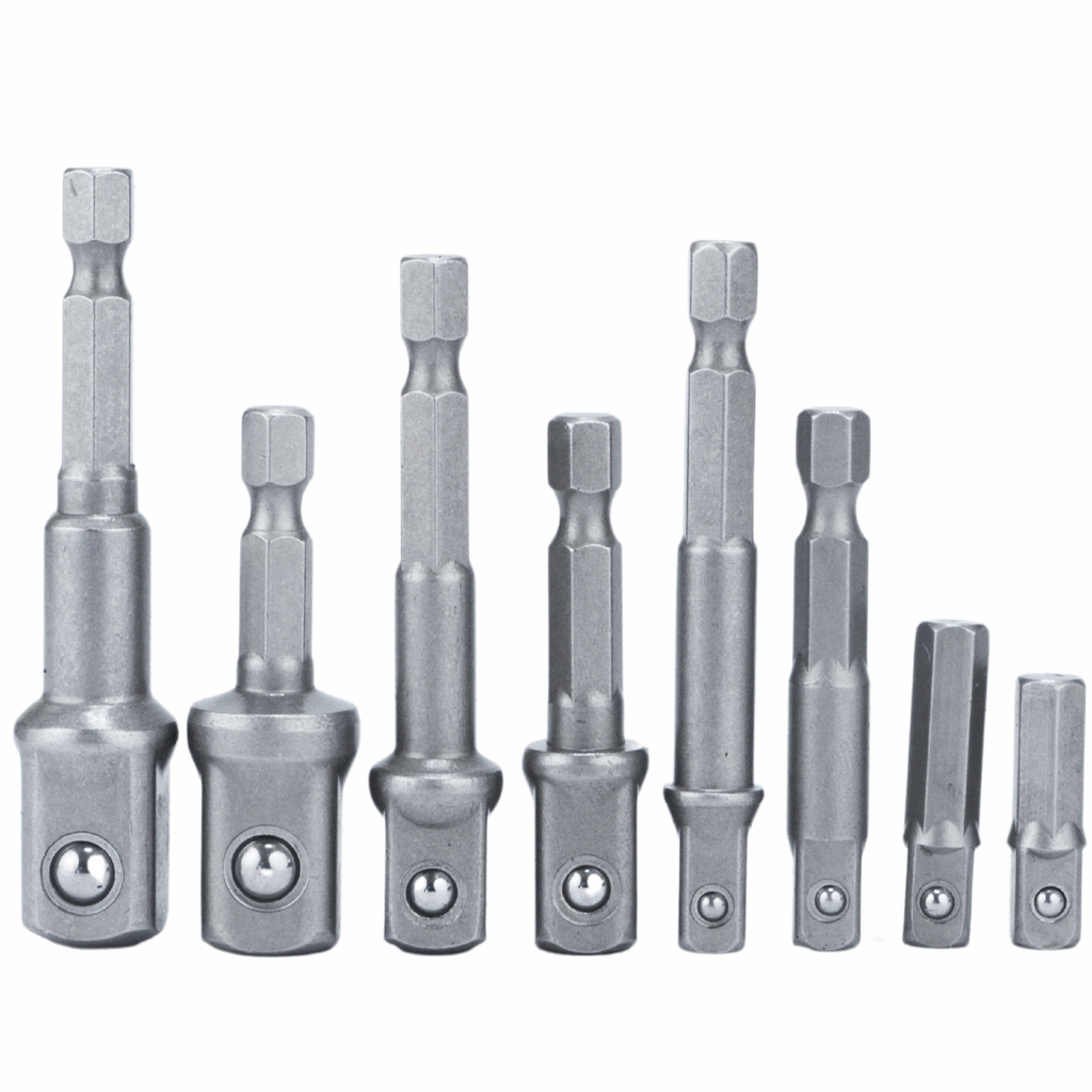 Reduction Adapters for Screwdriver Sockets 1/4, 3/8, 1/2