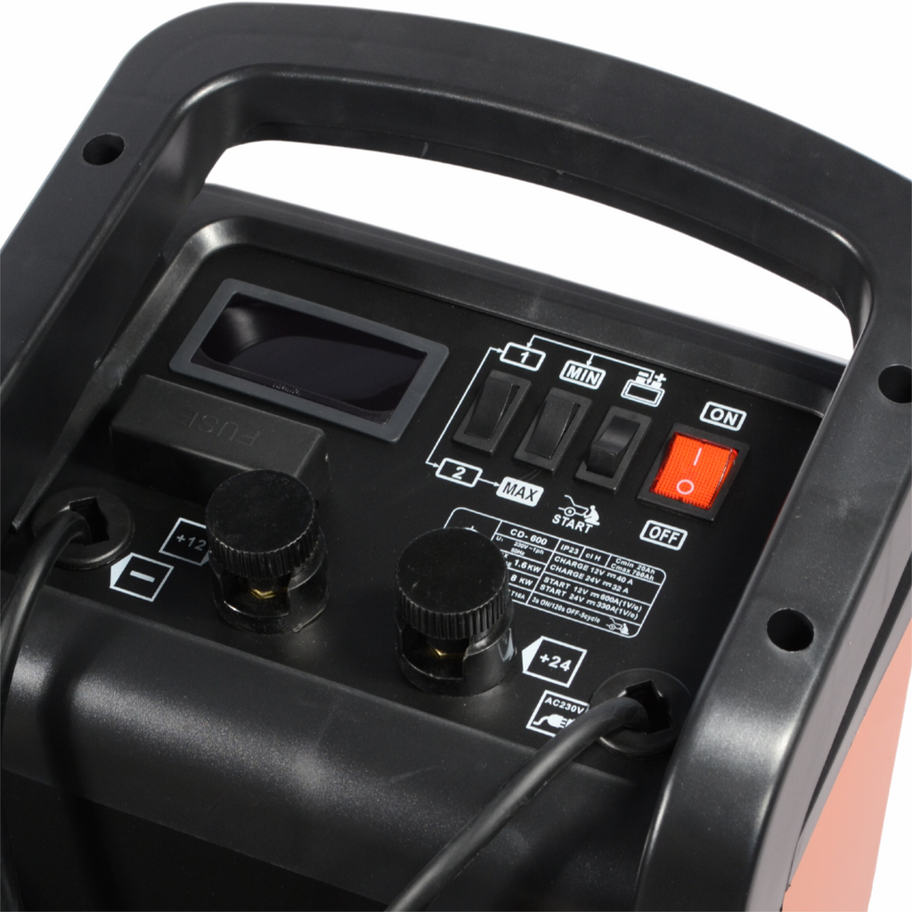 Battery Charger with Starter Function for 12V and 24V 600A Batteries
