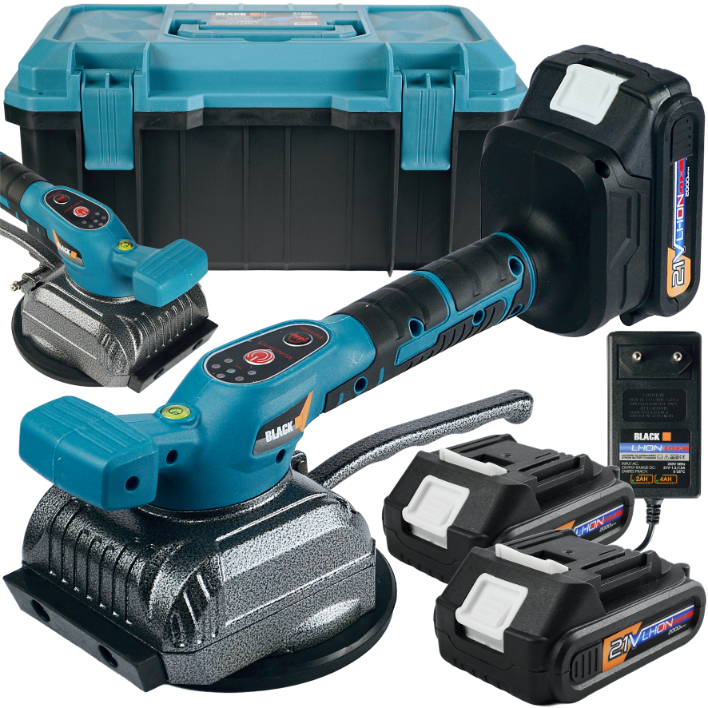 Vibreeriv iminapp plaatide tasandamiseks, vibratsiooniseade, 2x tugevad 21V akud, Pro