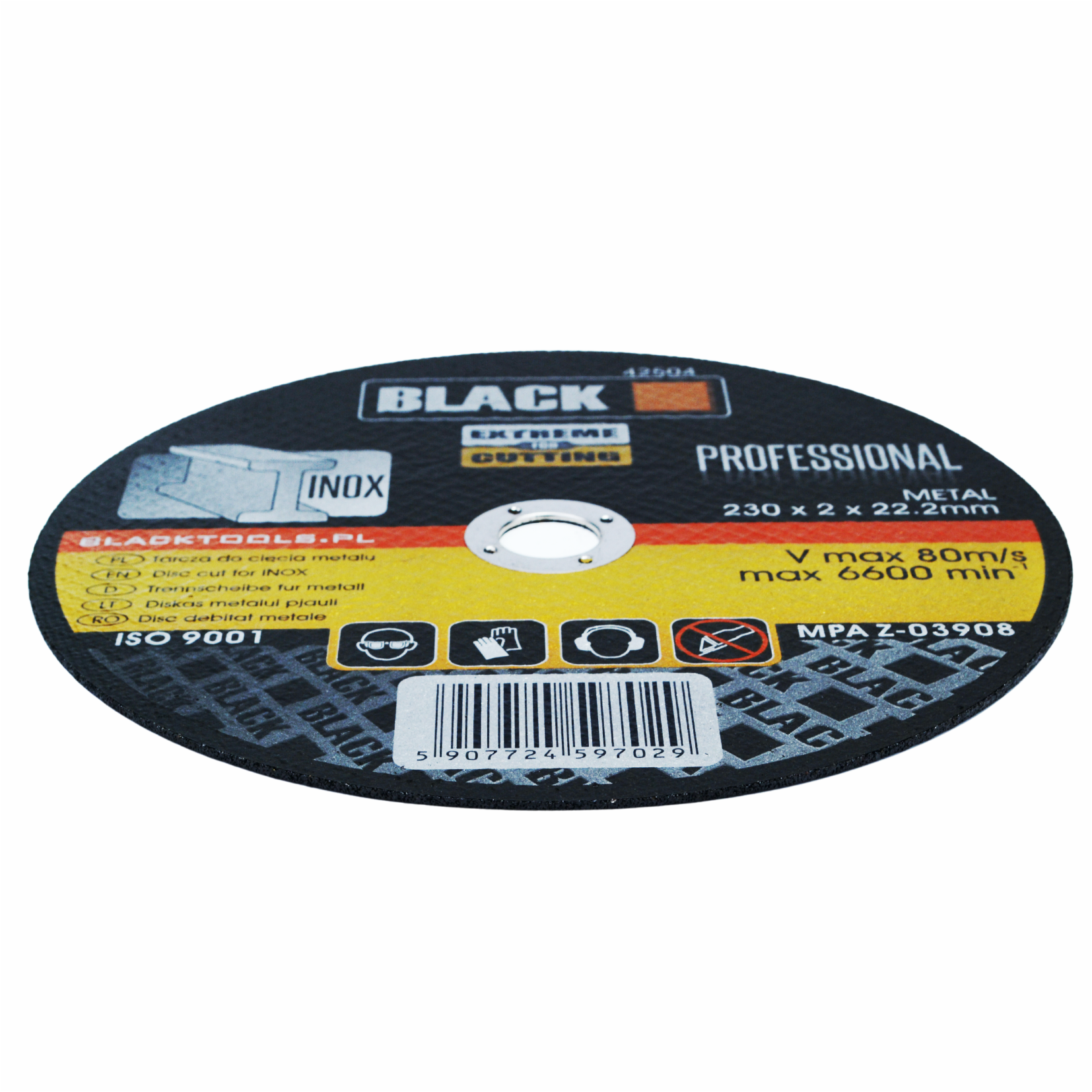 Õhuke metallilõikeketas 230x2x22.2 (42504)