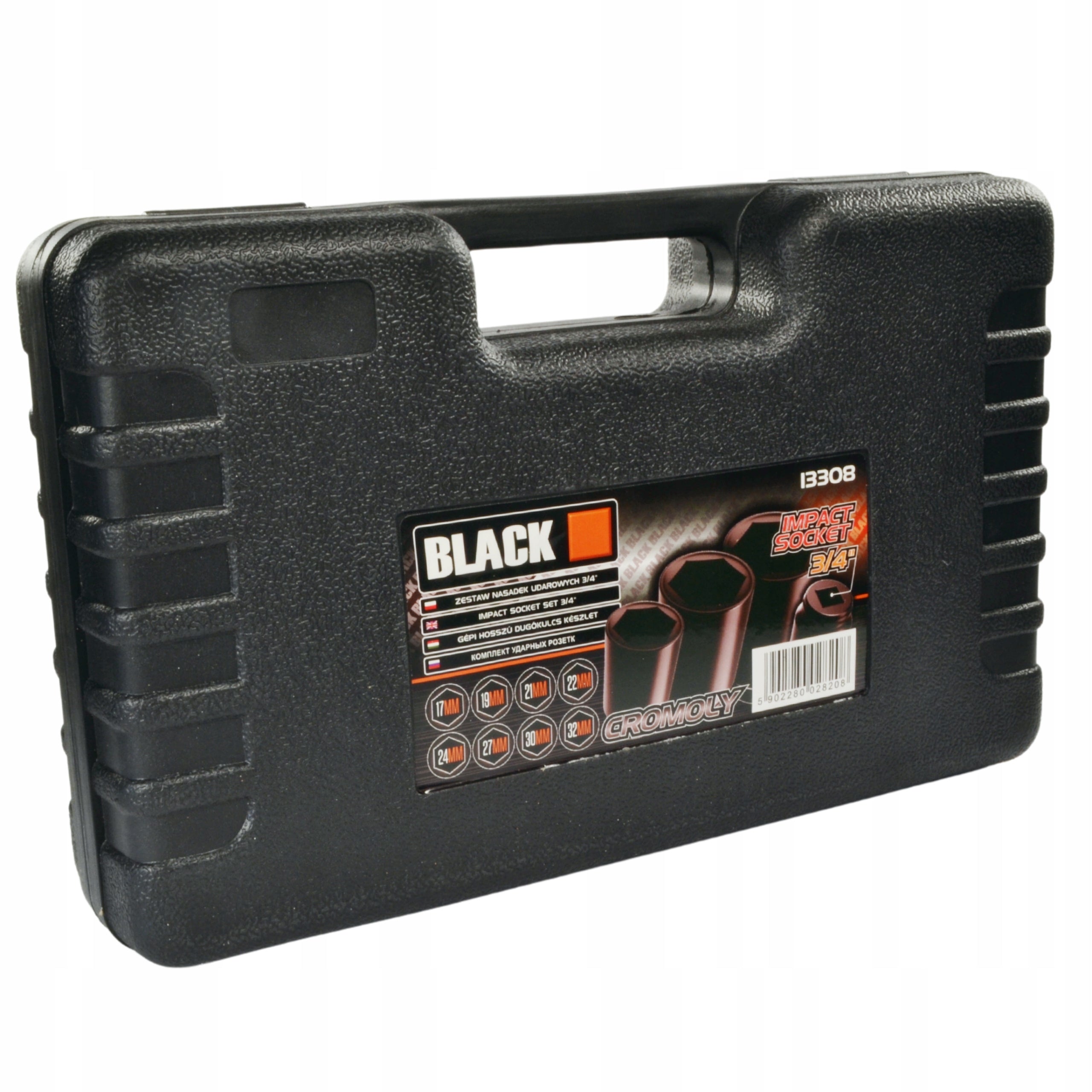 Impact Socket Set 3/4" 17-32mm