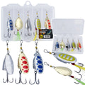 Set of 5 Multi-Color 8g Hokkaido Spinning Lures in a Box (VC2)