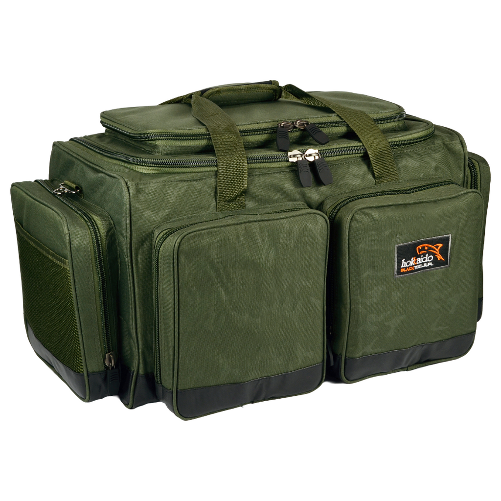 Suur kalastuskott Hokkaido brändilt käes või õlal kandmiseks, 50x30x30 cm