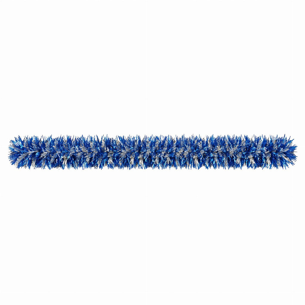 Silver and Blue Christmas Garland Chain 2m x 9cm 1 pcs