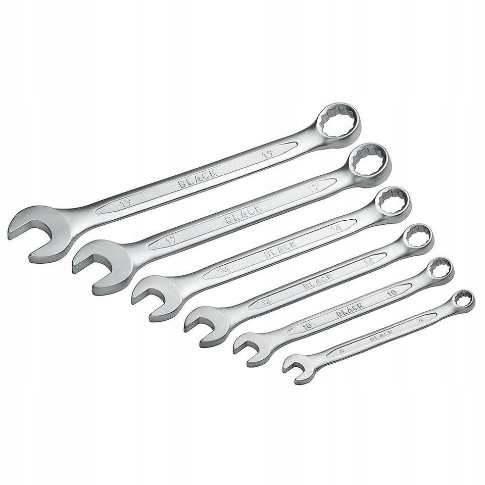 Flat Open-End Ring Wrench 8mm Black (16308)