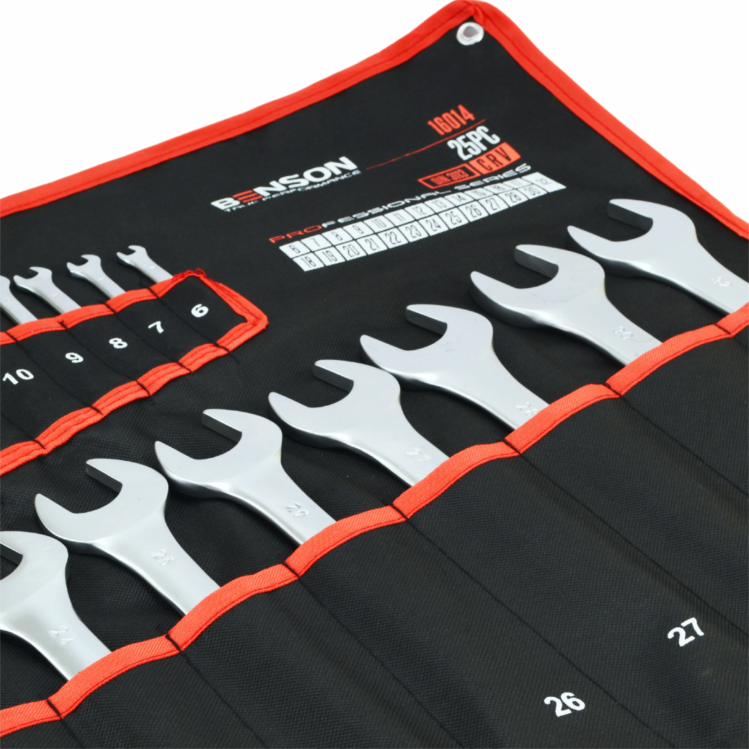 Benson by Black suur täiskomplekt silmusvõtmeid 6-32mm, 25tk