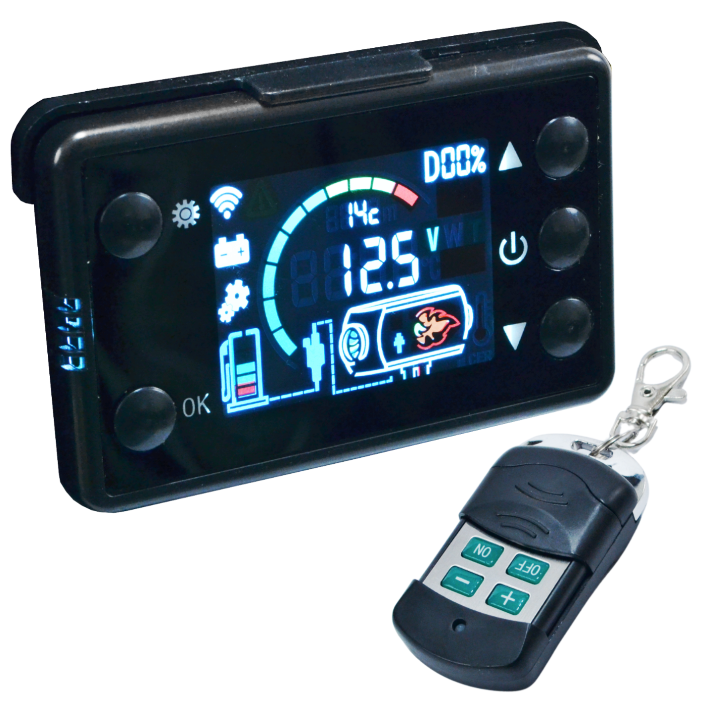 Webasto põlemisõliga soojendi 6KW 12/24V 230V Black