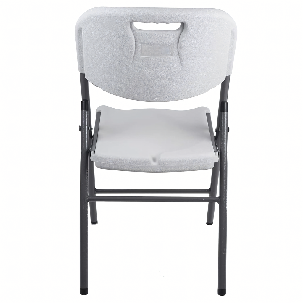 White Folding Outdoor Catering Chairs for Picnic 4 pcs