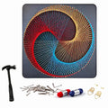 Creative String Art Kit with Frame 30x30 cm
