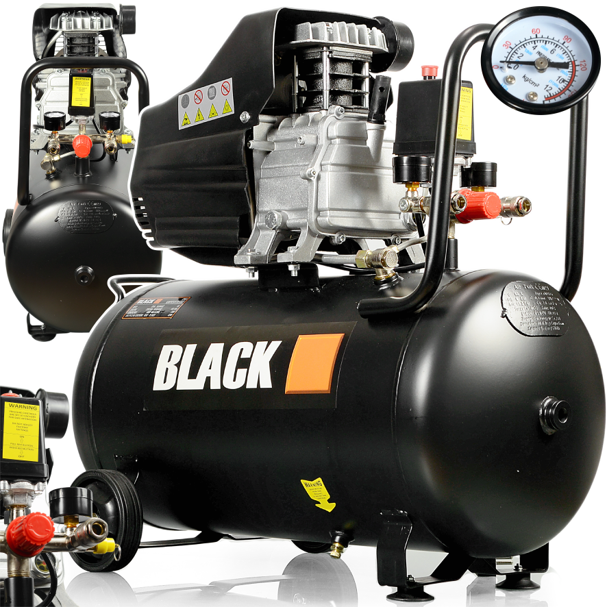 Professional 50L Black Oil Compressor 2.8KW Efficient