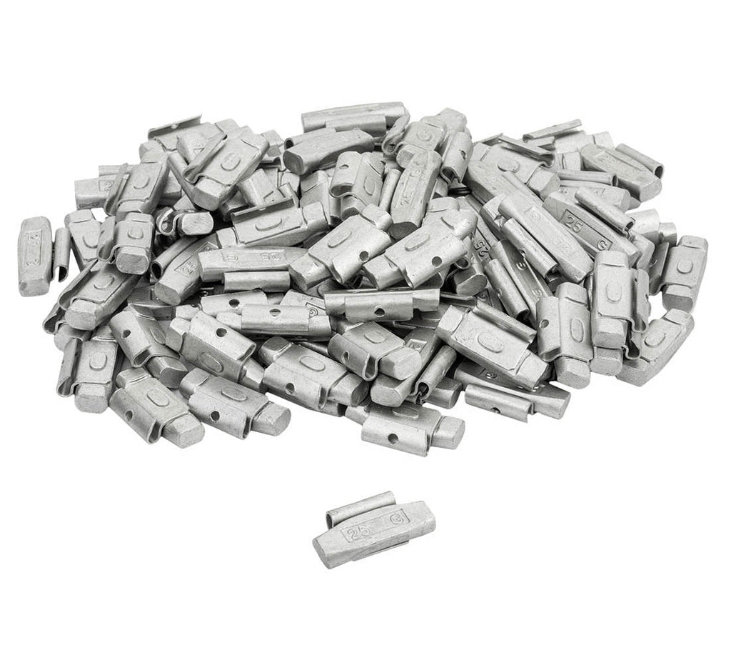 FiveStars klambriga rattakaalud 25 g terasvelgedele – 100 tk (100 tk, 25 g)