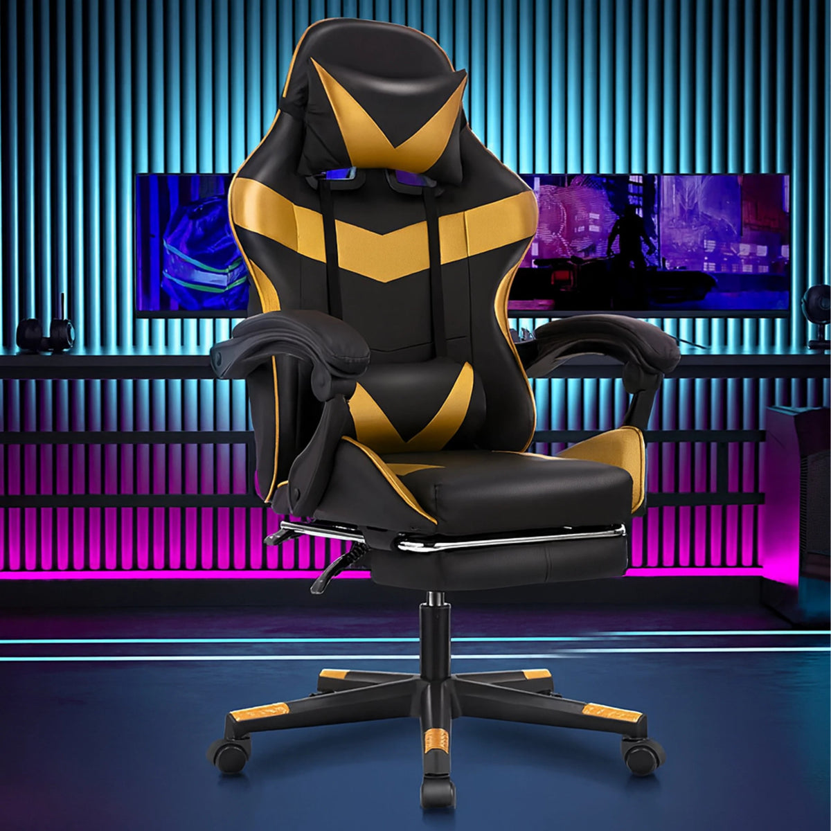 Gaming - kontoritool jalatoega kuni 150 kg - Ostuklikk