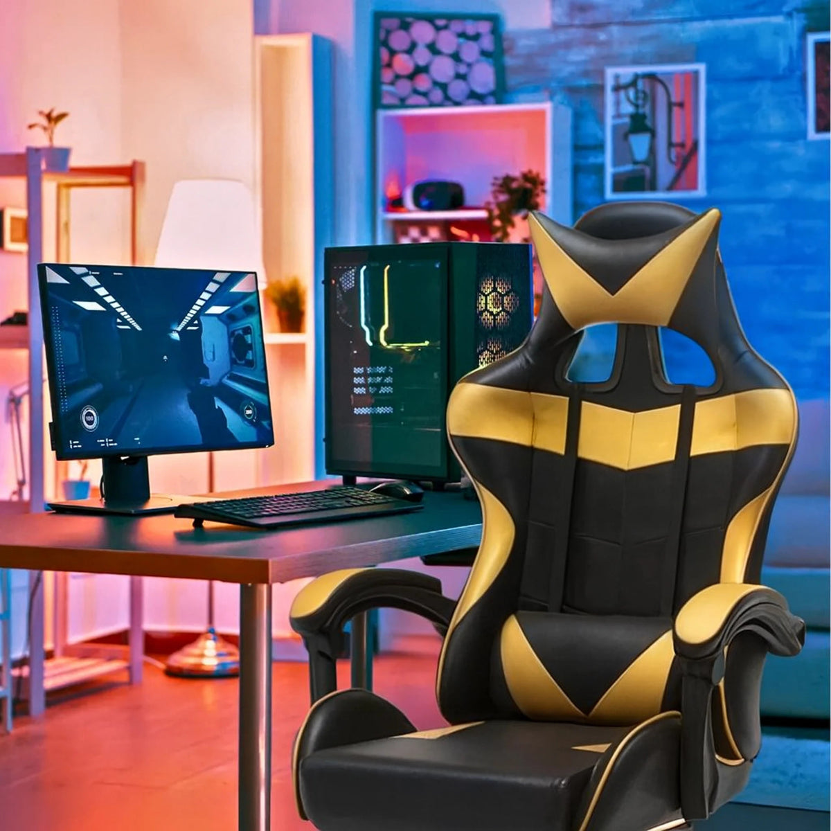 Gaming - kontoritool jalatoega kuni 150 kg - Ostuklikk