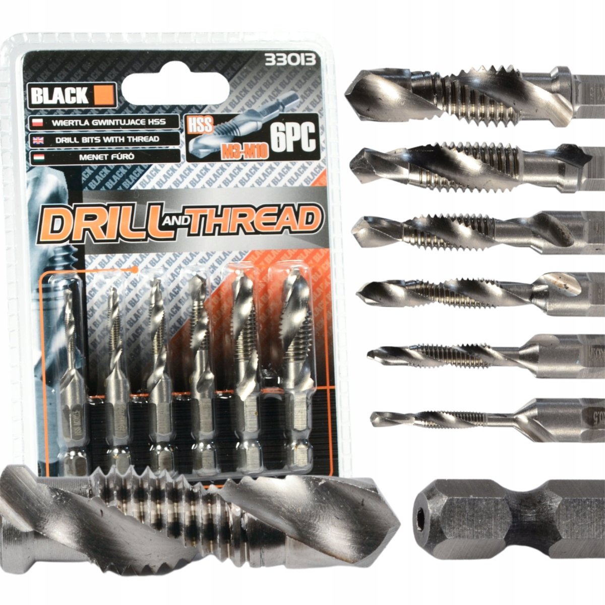 HSS keermetapid M3-M10, 6 tk