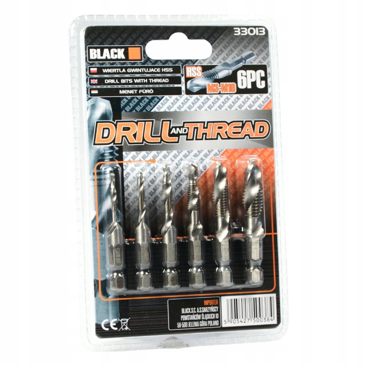 HSS keermetapid M3-M10, 6 tk