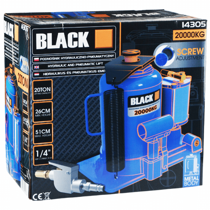 Hüdraulilis-pneumaatiline tõstuk 20 tonni MUST Mudel 14305