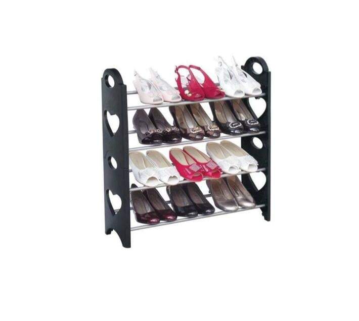 Heart Design Shoe Rack for Approximately 12 Pairs