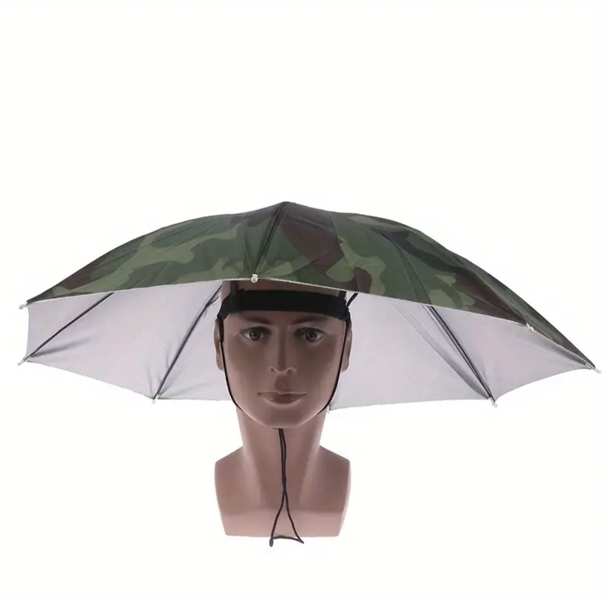 Innovatiivne peaga kinnitatav vihmavarju müts
