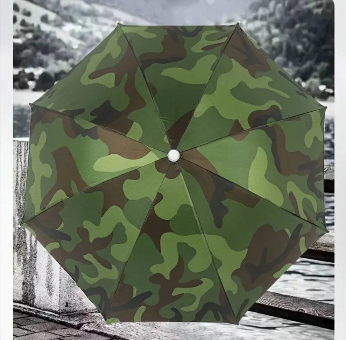 Innovatiivne peaga kinnitatav vihmavarju müts