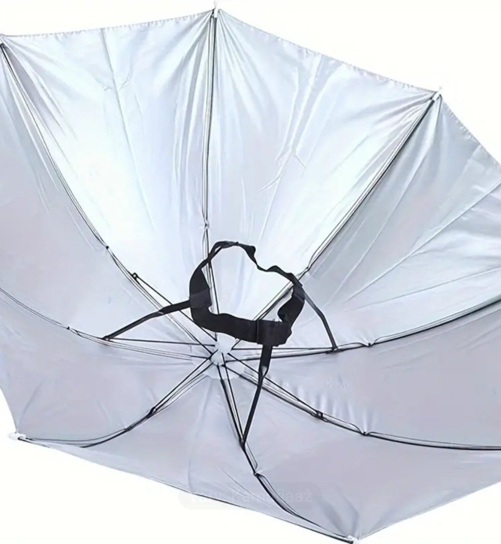 Innovatiivne peaga kinnitatav vihmavarju müts