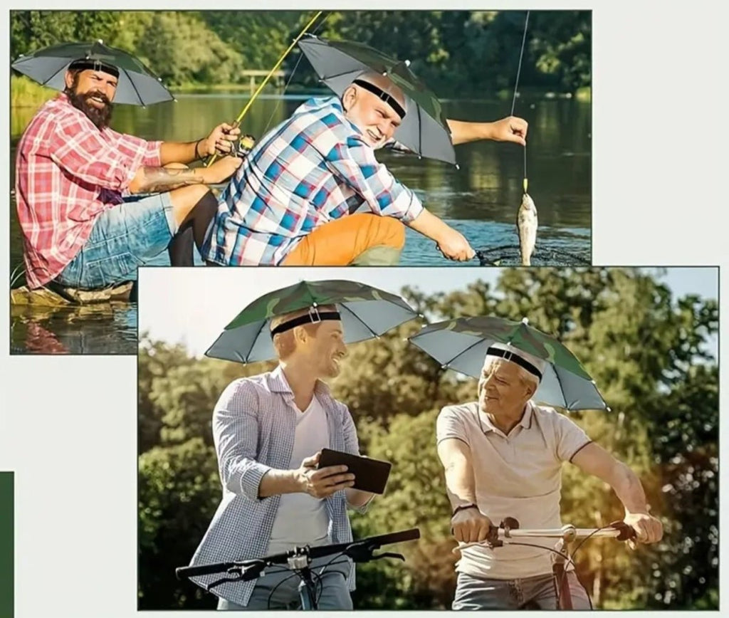 Innovatiivne peaga kinnitatav vihmavarju müts