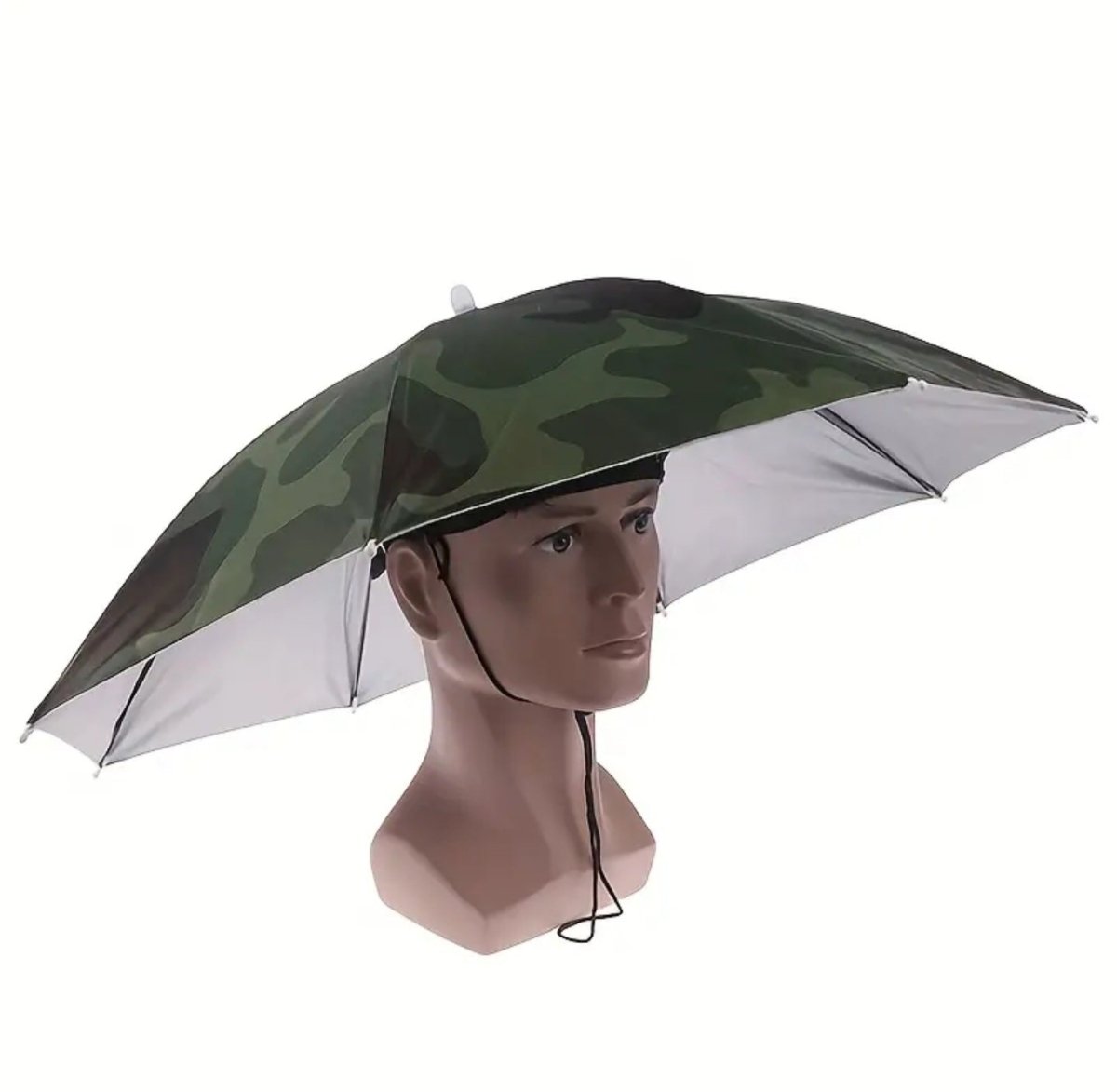 Innovatiivne peaga kinnitatav vihmavarju müts