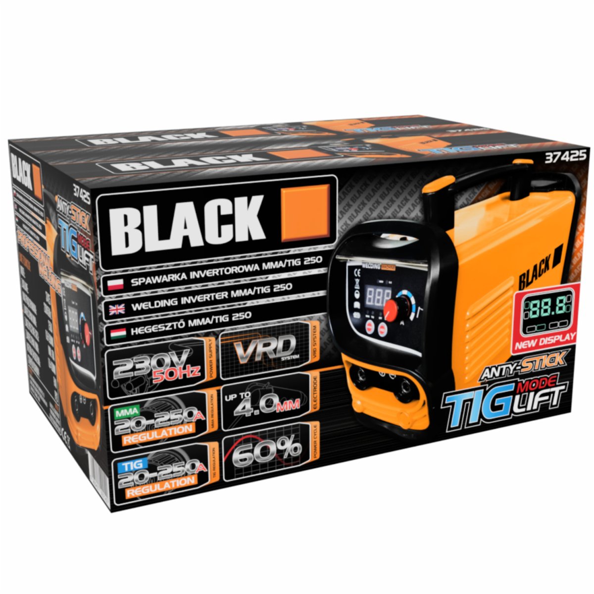 Inverter Keevitaja MMA/TIG - lift 250A BLACK - Ostuklikk