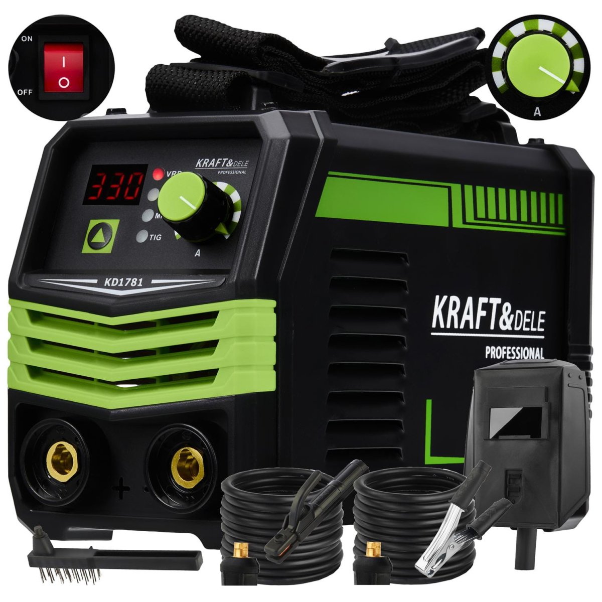 Kraft&Dele KD1781 MMA/TIG inverter-keevitusaparaat 330A
