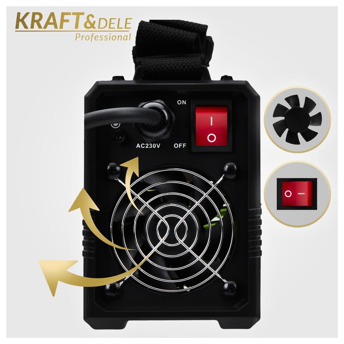 Kraft&Dele KD1781 MMA/TIG inverter-keevitusaparaat 330A
