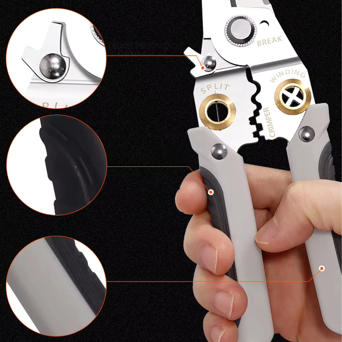 Isolatsiooni eemaldamise ja krimpimistangid 0,8–3,2 mm – 7 - in - 1 - Ostuklikk