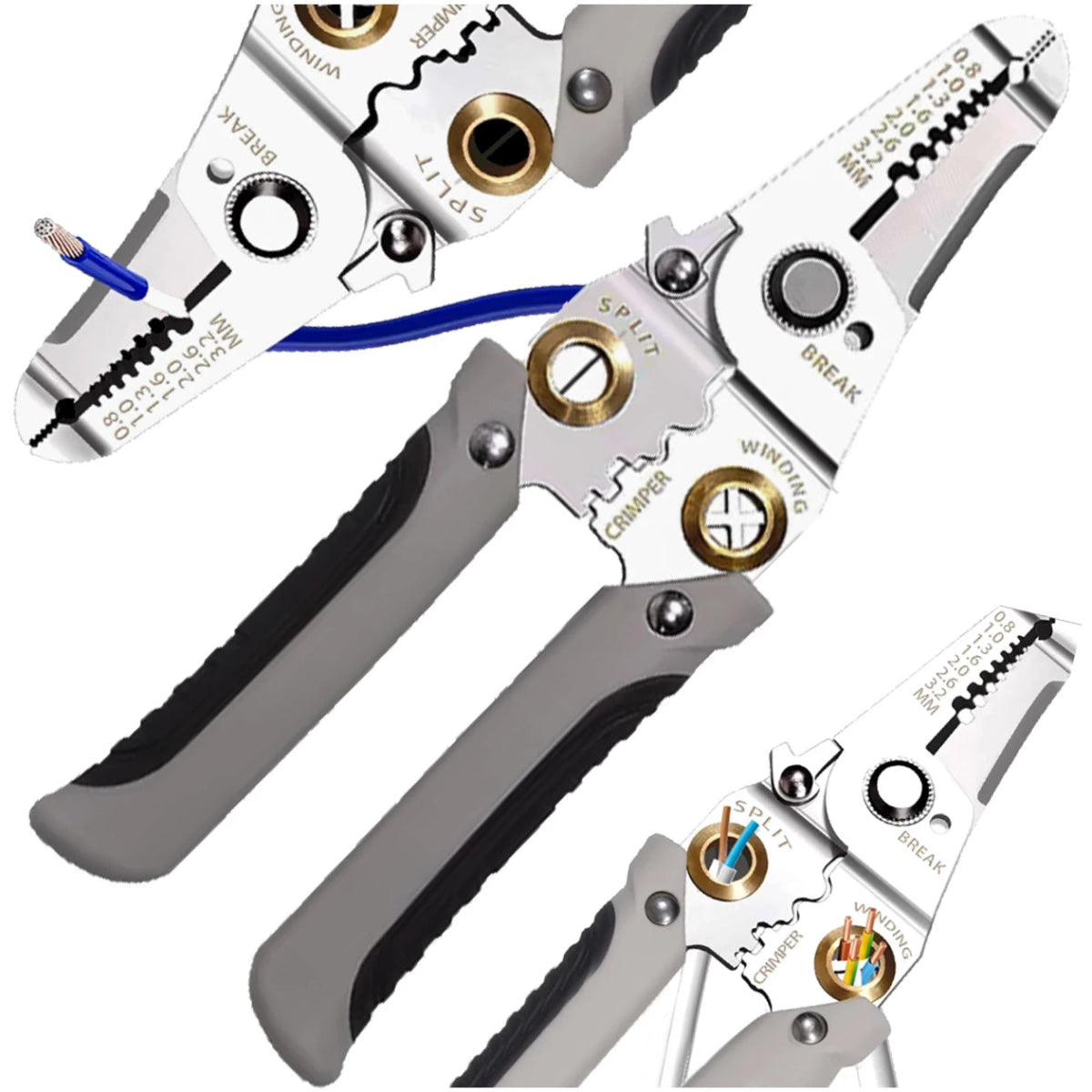 Isolatsiooni eemaldamise ja krimpimistangid 0,8–3,2 mm – 7 - in - 1 - Ostuklikk