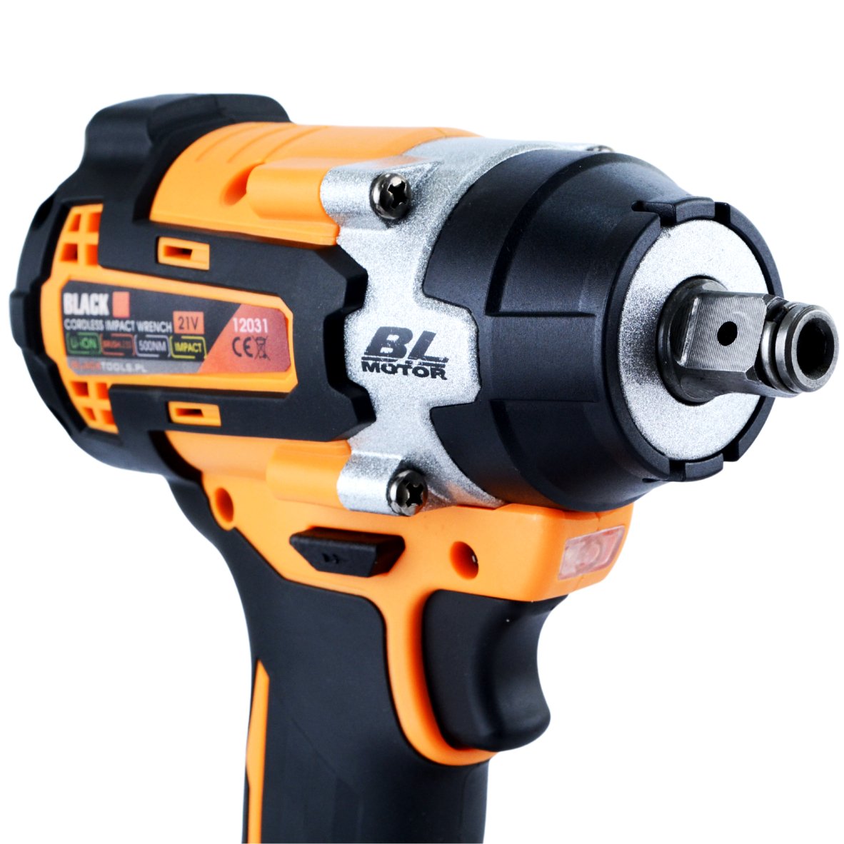 21V Cordless Impact Wrench with 500Nm Torque and 4Ah Battery