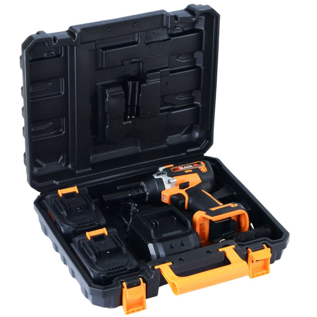 21V Cordless Impact Wrench with 500Nm Torque and 4Ah Battery