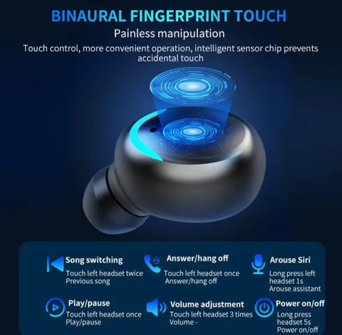 Juhtmevabad Bluetooth kõrvaklapid TWS BTH-F-5