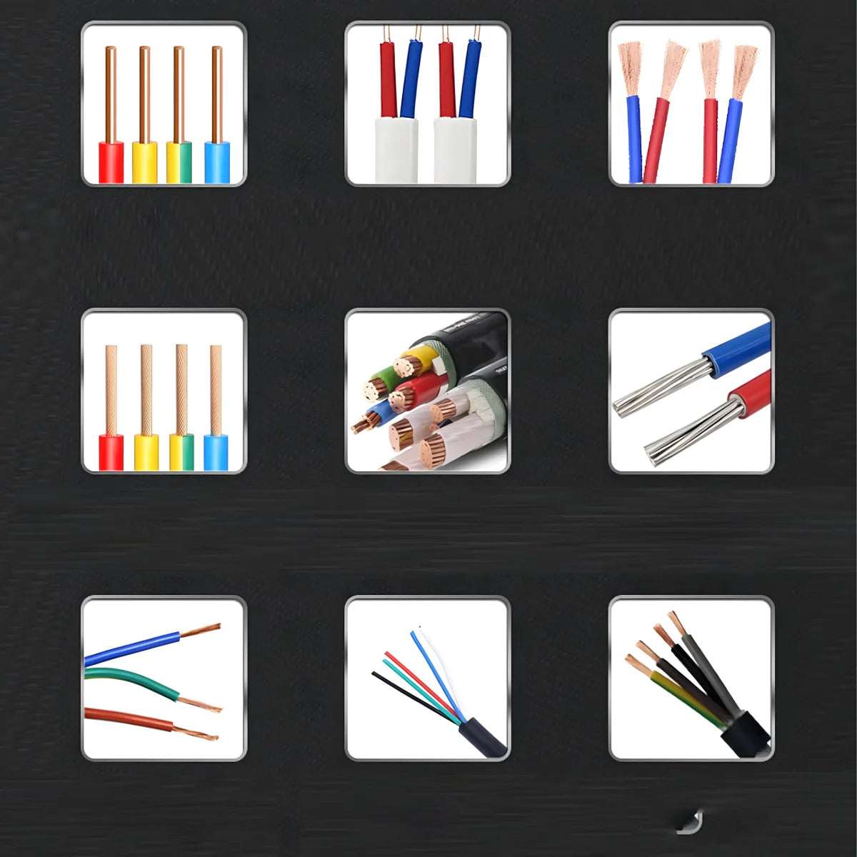 Metallist juhtmete eemaldaja 1–25 mm, 4 sisendavaga