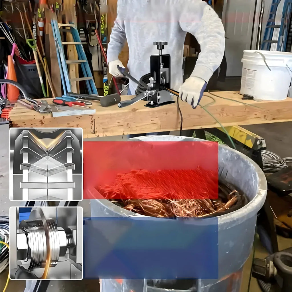 Metallist juhtmete eemaldaja 1–25 mm, 4 sisendavaga