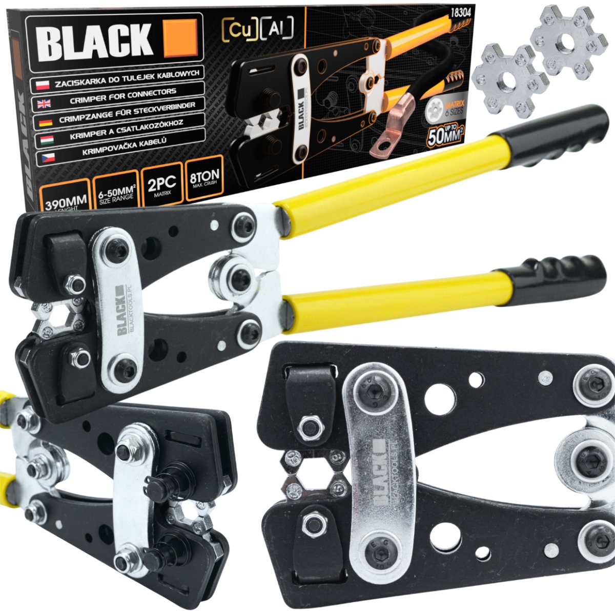 Kaablite pressimistööriist 390 mm 6-50 mm² ühendustele