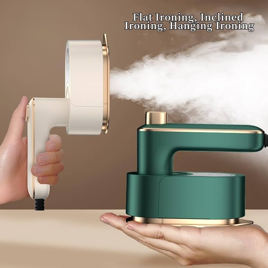 Portable Steam Iron 1000-1200W with 25-30s Fast Heat-up