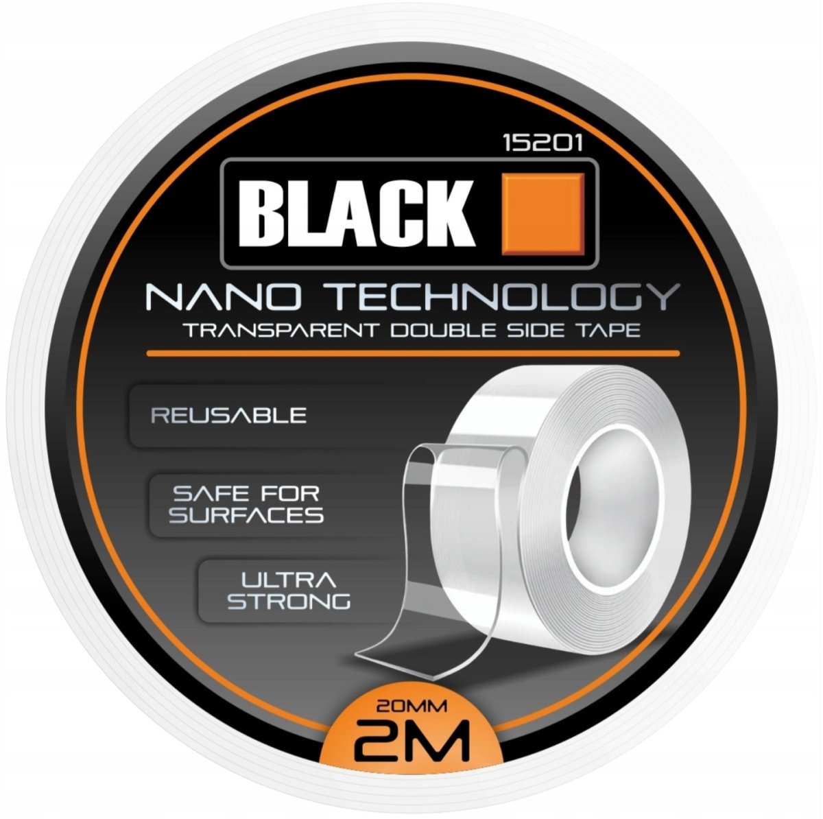 Kahepoolne nano montaažiteip 2 m x 20 mm x 1 mm - Ostuklikk