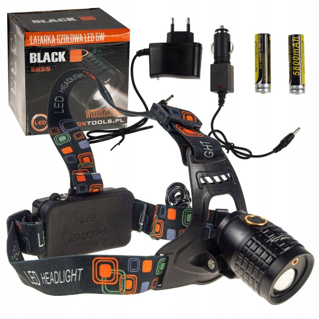 Kalapüügi pealamp reguleeritava suumi ja võimsa akuga